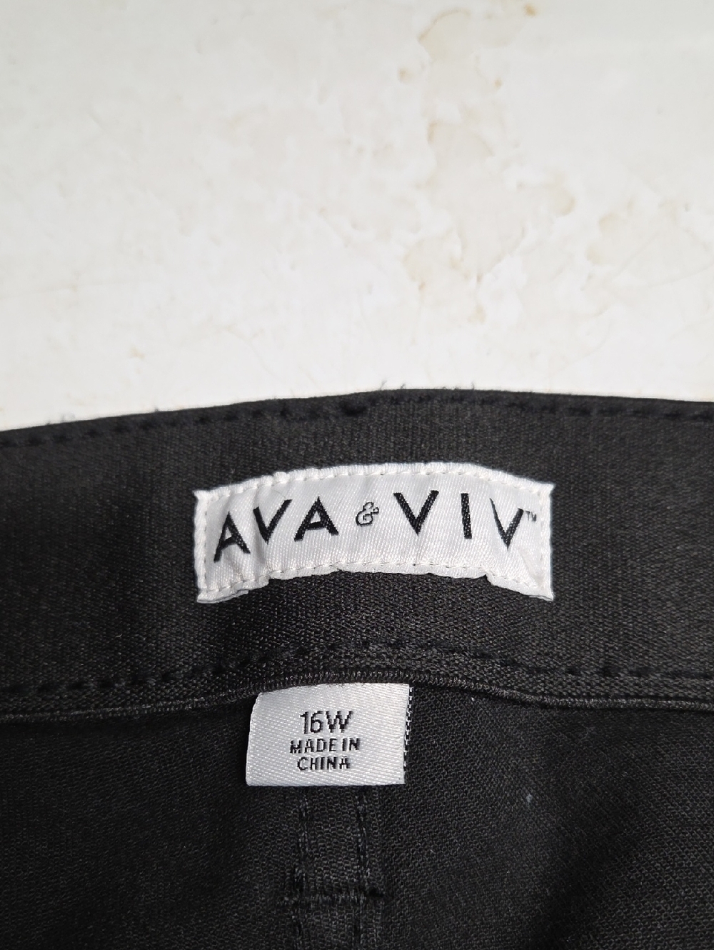 Ava & Viv Classic Black Slim Pants - Picture 2 of 3